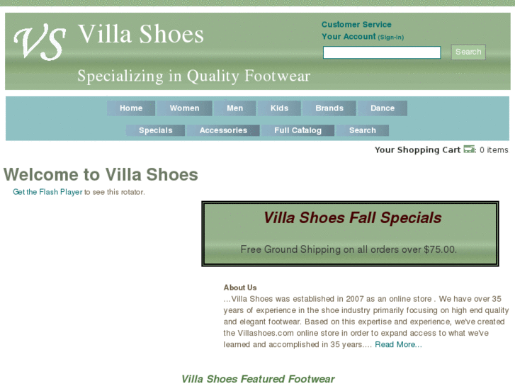 www.villashoes.com