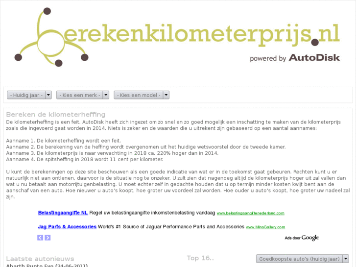 www.berekenkilometerprijs.nl