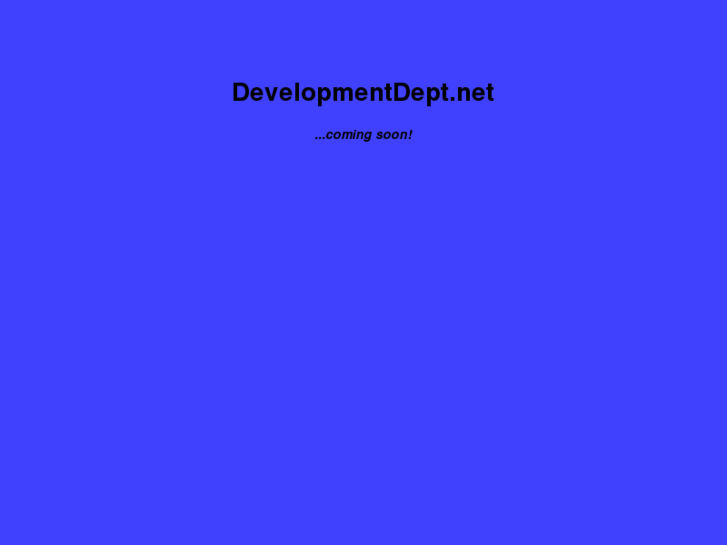 www.developmentdept.net