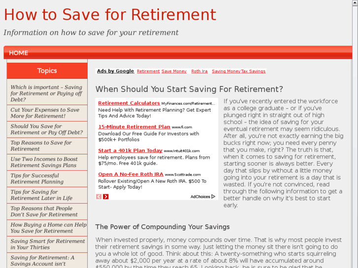 www.howtosaveforretirement.com