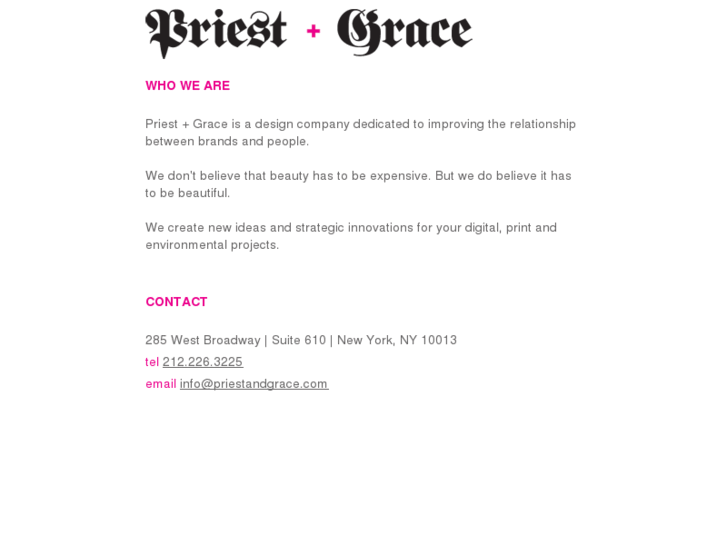 www.priestandgrace.com