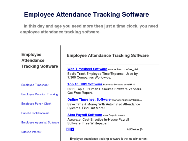 www.employeeattendancetrackingsoftware.com