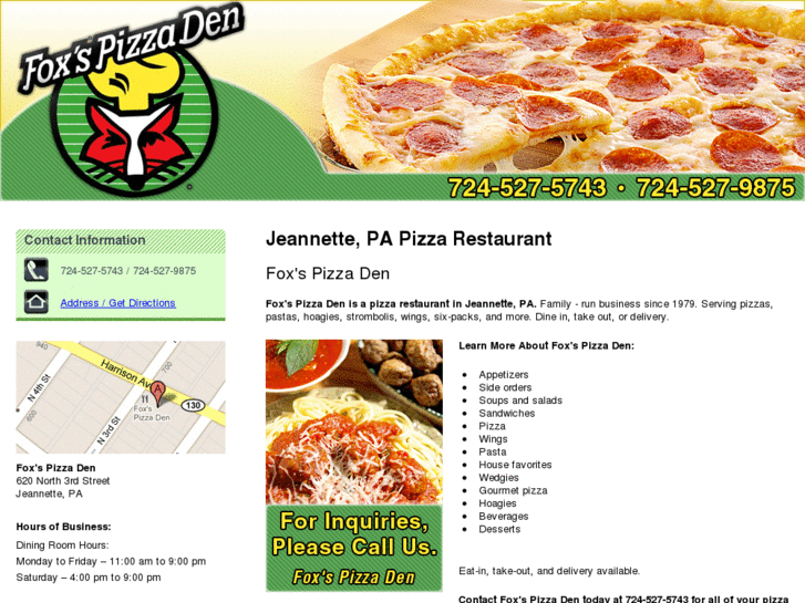 www.foxspizzadenjeannette.com