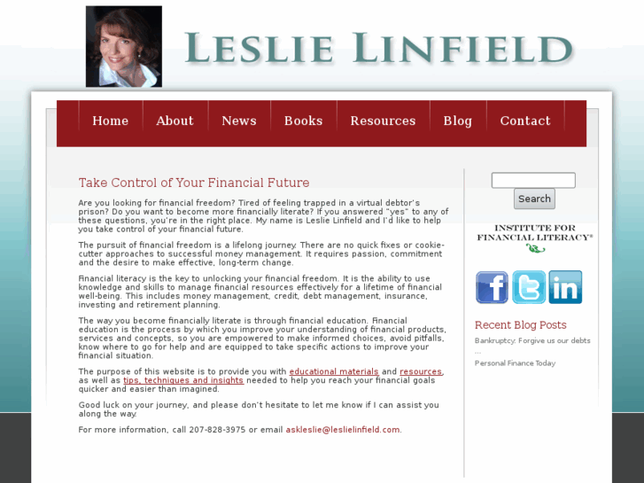 www.leslielinfeild.com