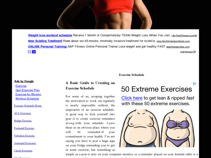 www.exerciseschedule.org