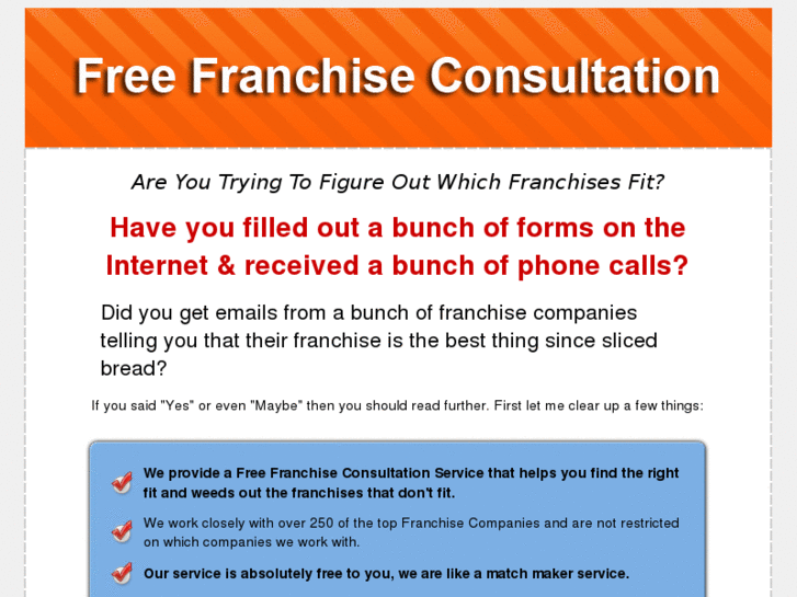 www.freefranchiseconsultation.com