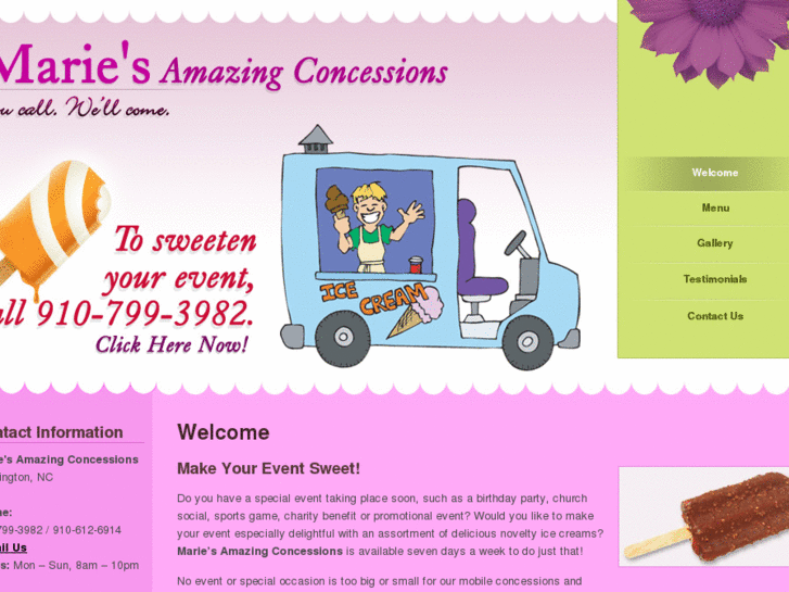 www.mariesamazingconcessions.com