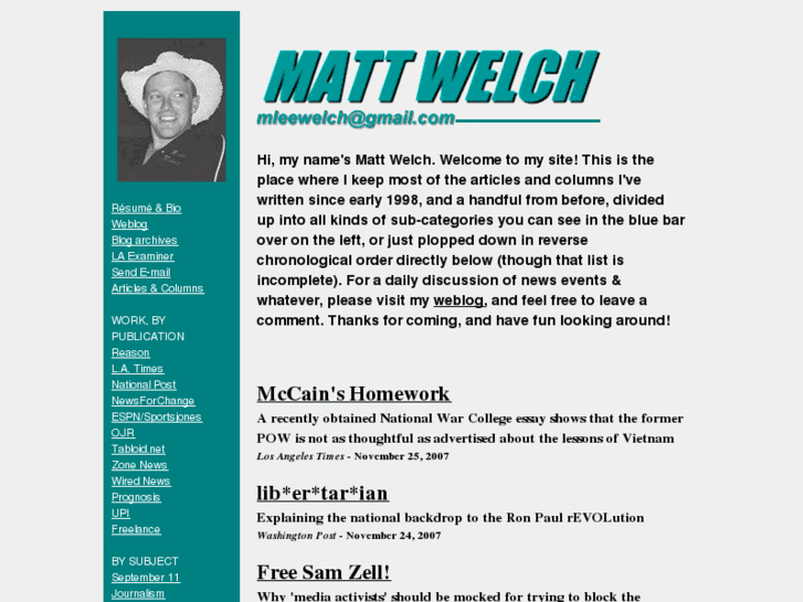 www.mattwelch.com