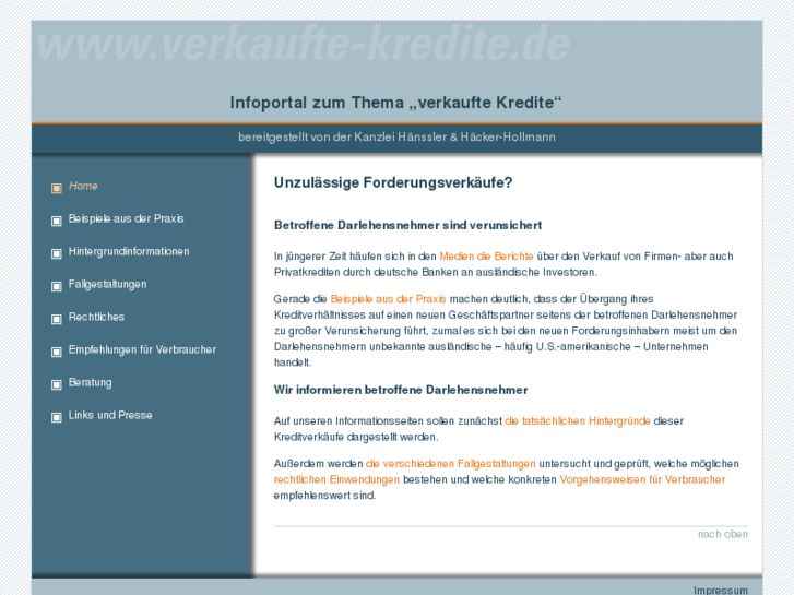 www.verkaufte-kredite.de