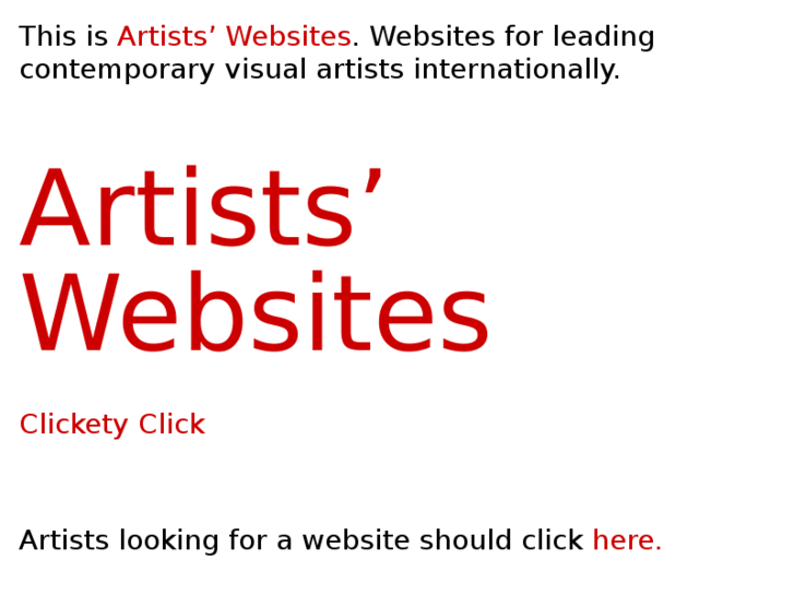 www.artistswebsites.org