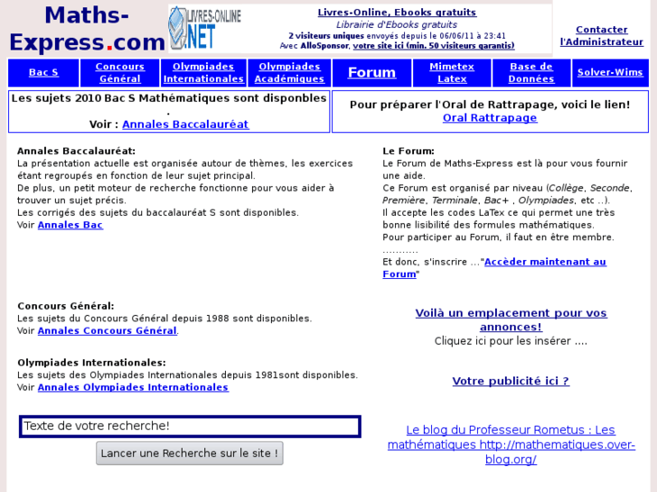 www.math-forum.info