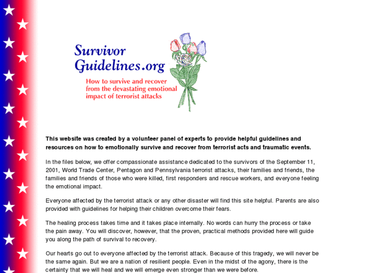 www.survivorguidelines.info