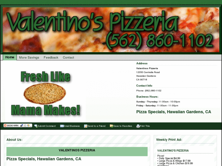 www.valentinospizzeriahg.com