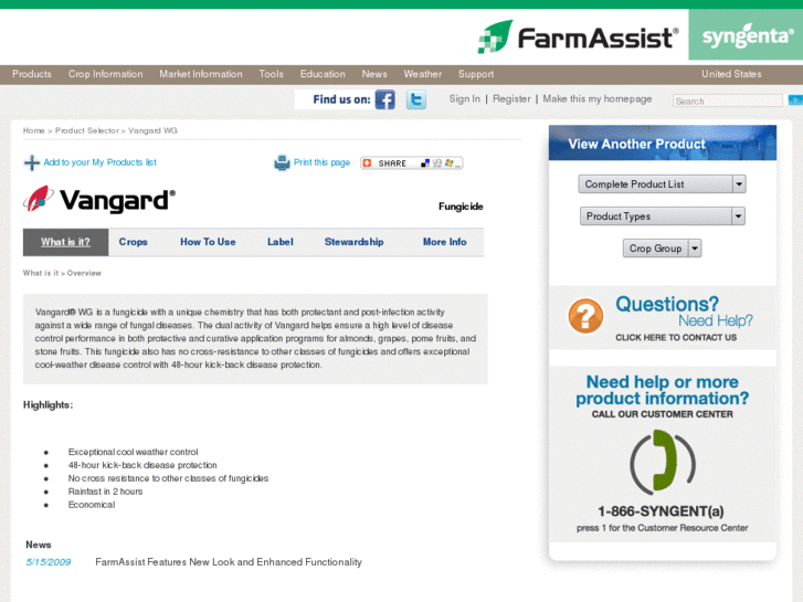 www.vangard-fungicide.com