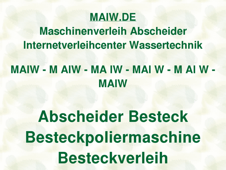 www.maiw.de