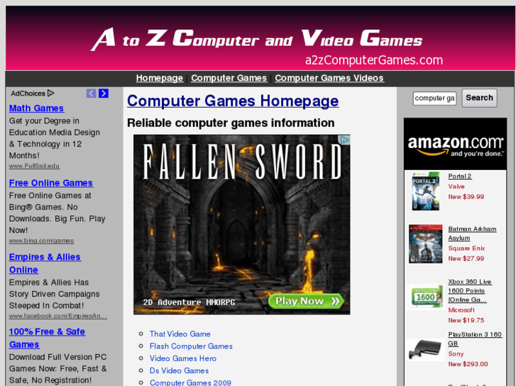 www.a2zcomputergames.com