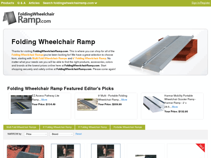 www.foldingwheelchairramp.com