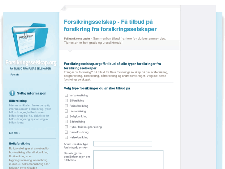 www.forsikringsselskap.org