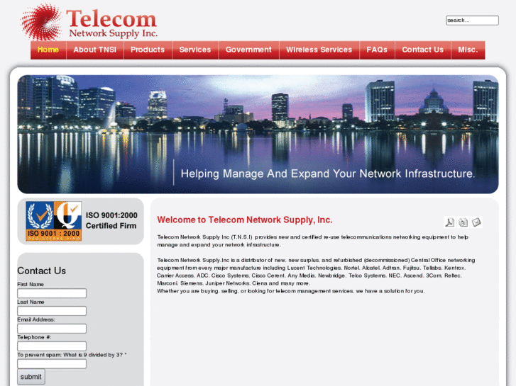 www.telecomnetworksupply.com