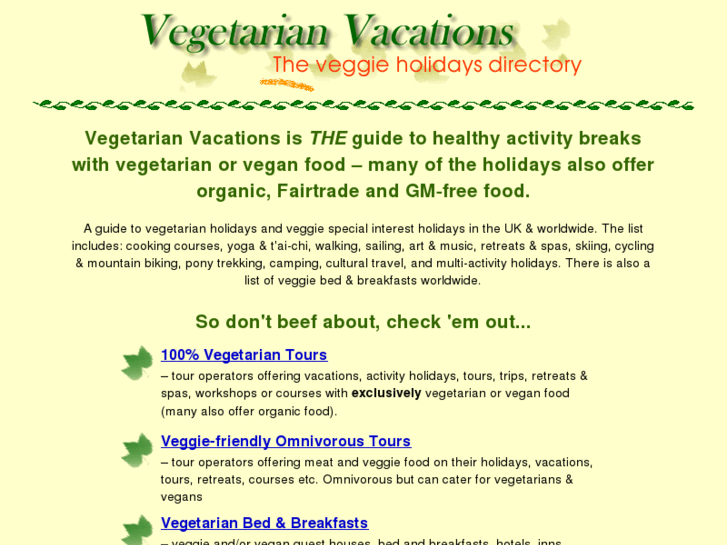 www.vegetarian-vacations.com