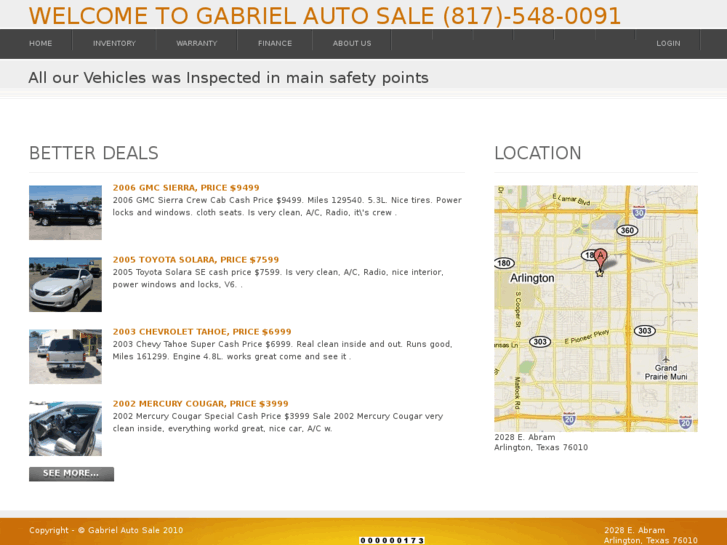 www.gabrielautosale.com