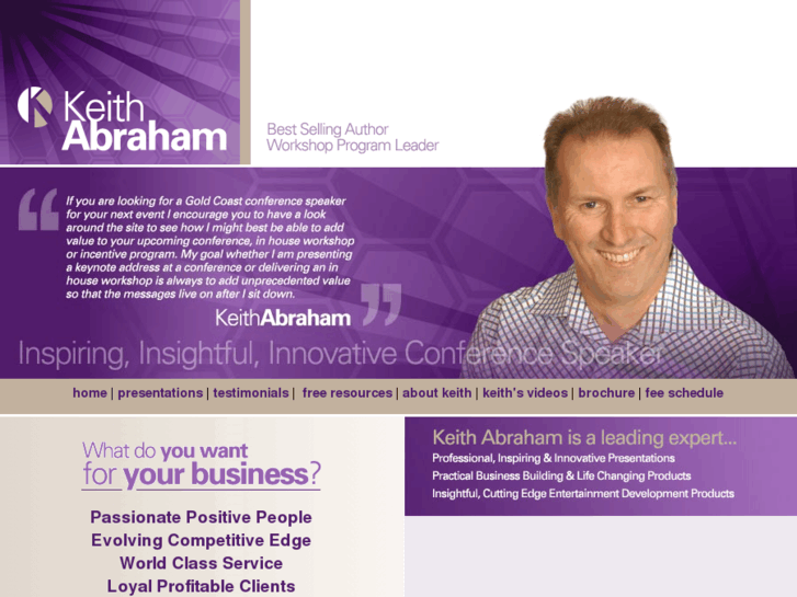 www.keithabrahamspeaker.com