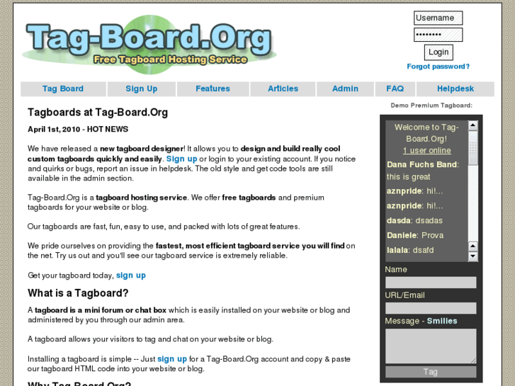 www.tag-board.org