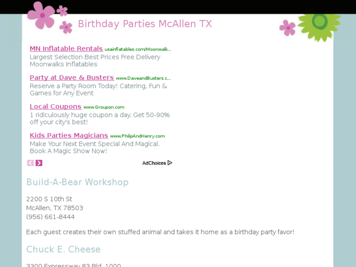 www.birthdaypartiesmcallentx.info