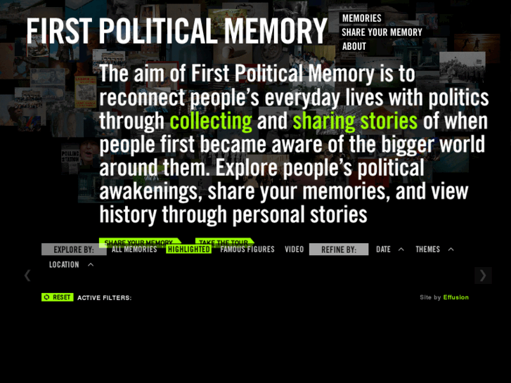 www.firstpoliticalmemory.org