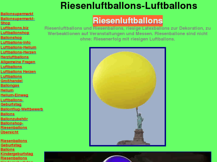 www.riesenluftballons-luftballons.de