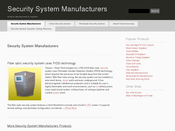 www.security-system-manufacturers.com