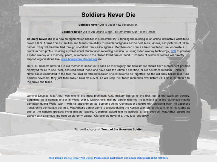 www.soldiersneverdie.com