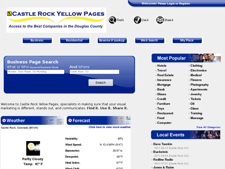 www.castlerockyellowpages.com