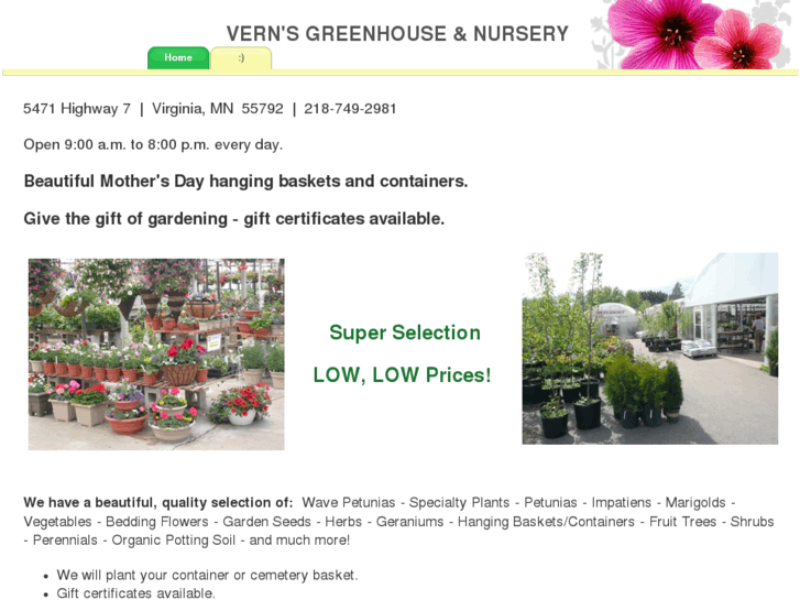 www.verns-greenhouse.com