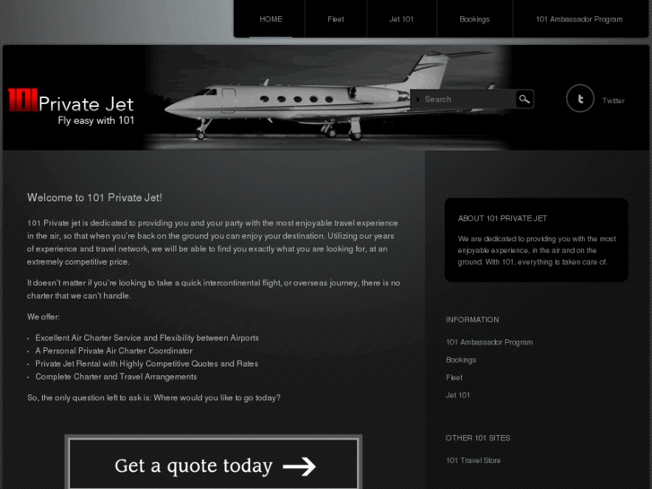 www.101privatejet.com