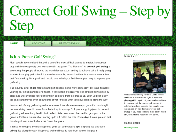 www.acorrectgolfswing.com