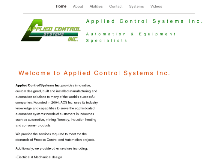 www.appliedcontrolsystems.com