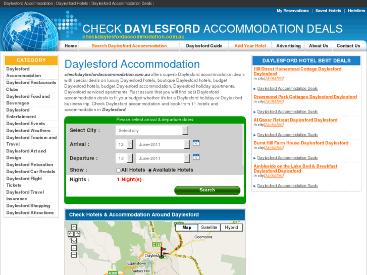 www.checkdaylesfordaccommodation.com.au