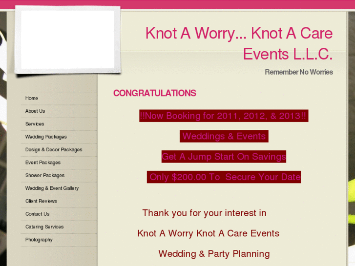 www.knotaworryknotacareevents.com