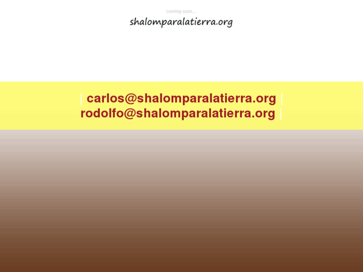 www.shalomparalatierra.org