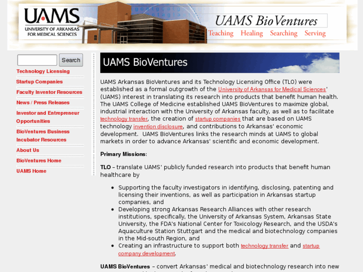 www.uamsbiotech.com