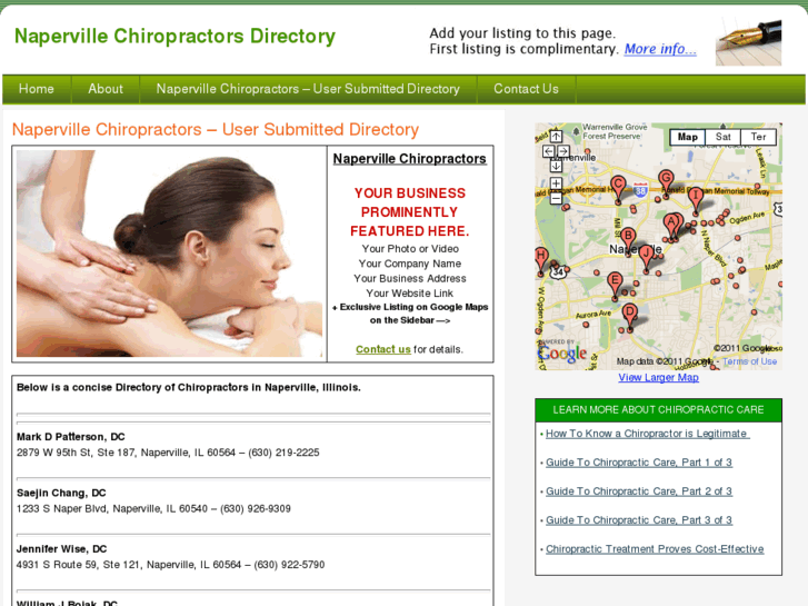 www.napervillechiropractorsdirectory.com