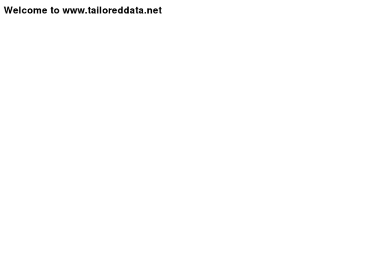 www.tailoreddata.net