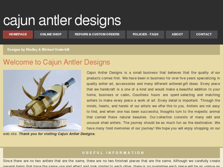 www.cajunantlerdesigns.com