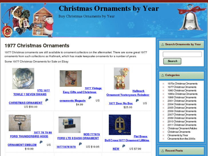 www.christmasornamentsbyyear.com