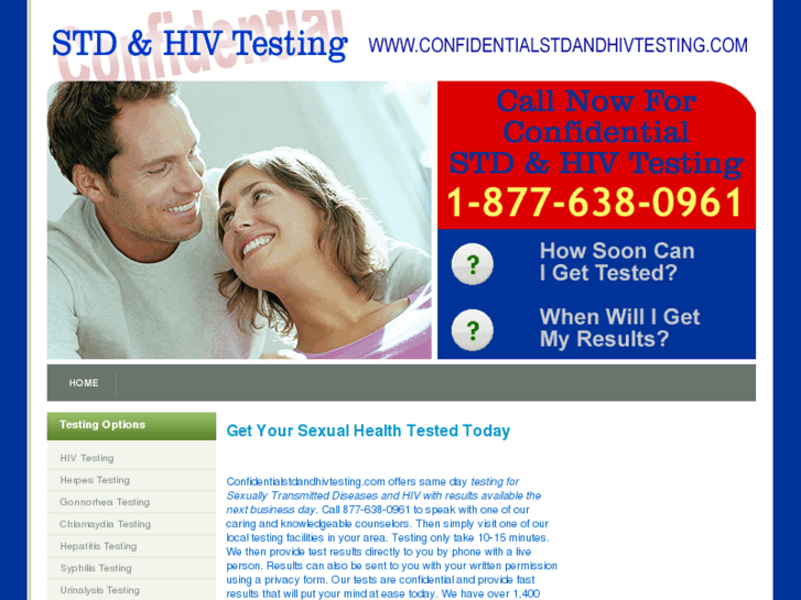 www.confidentialstdandhivtesting.com