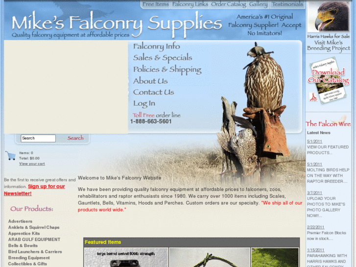 www.mikesfalconry.com