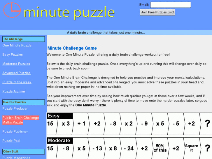 www.minutepuzzle.co.uk