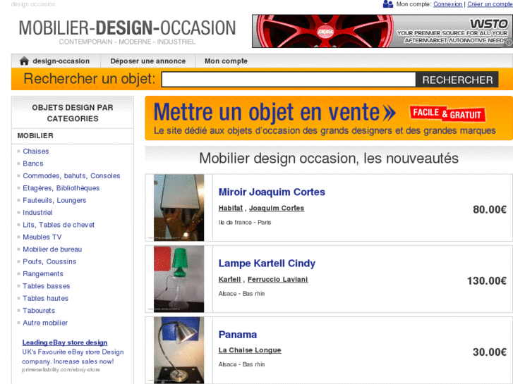 www.mobilier-design-occasion.fr