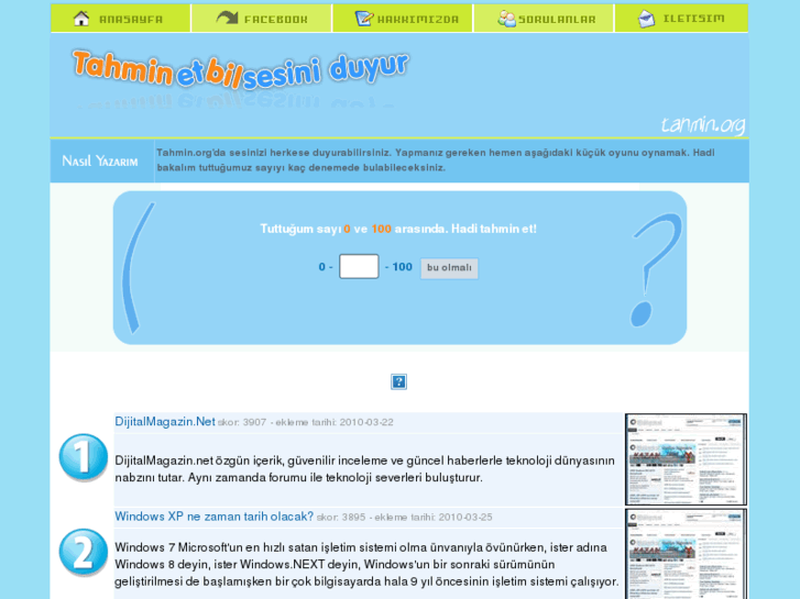 www.tahmin.org